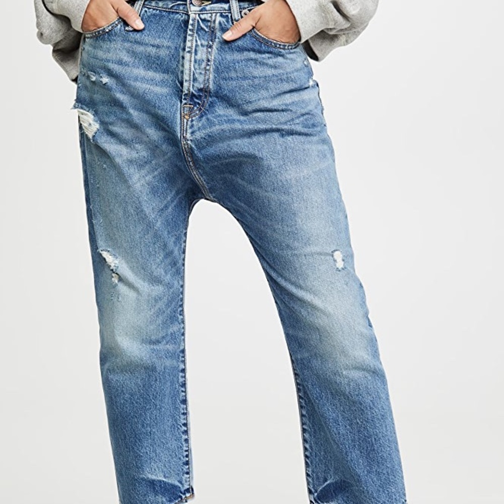 NWT R13 Tailored Drop Jeans in Bain SZ 24